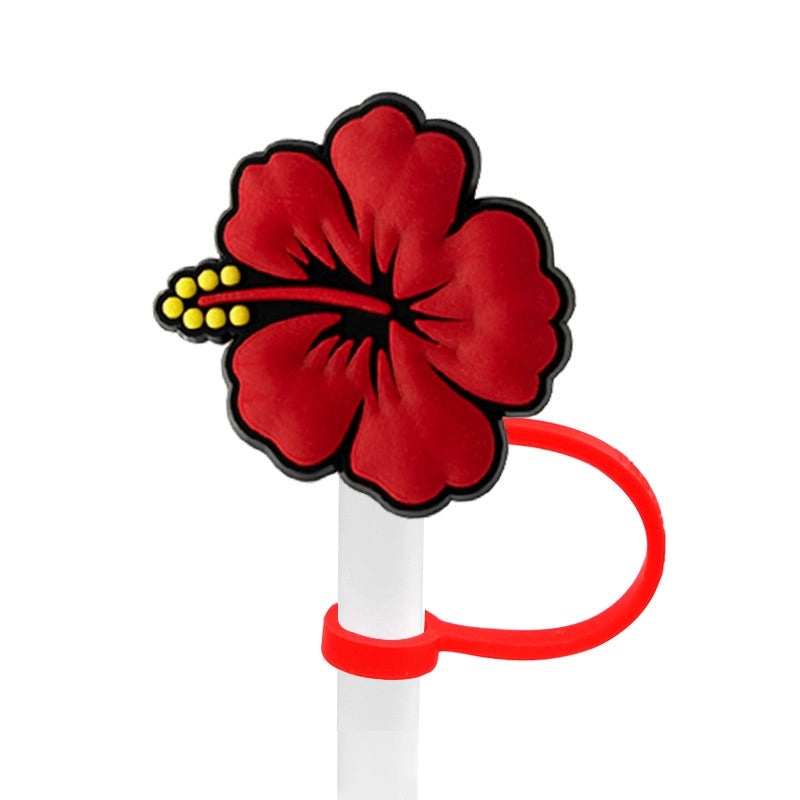 Chic Floral PVC Straw Decorative Cap for Casual Wear | Accessories & Hats