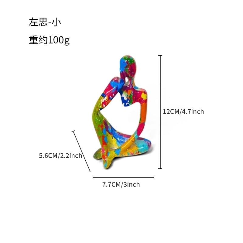 Thinker Sculpture Desk Ornament for Home, Living Room, and Office Decor | Home Decor & Office Accessories