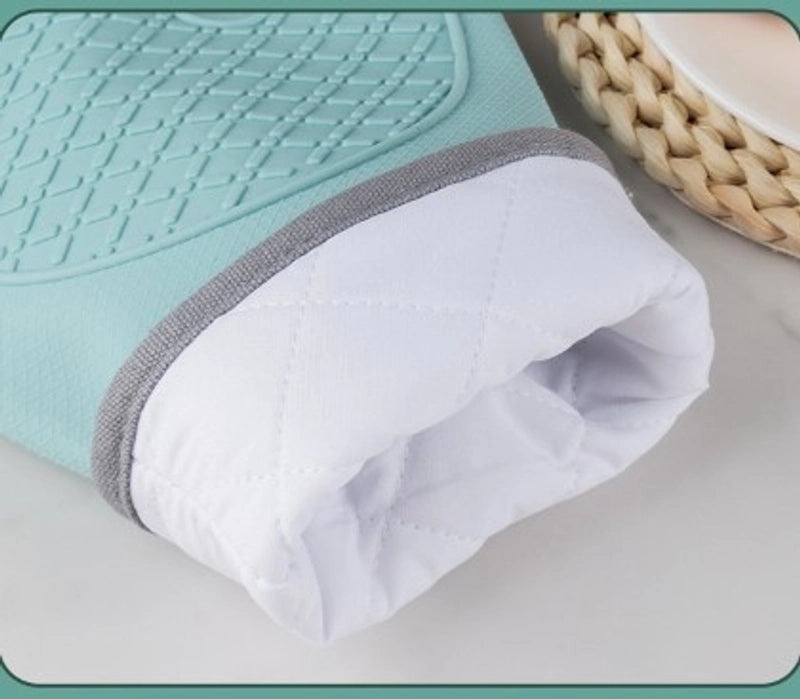 Heat Resistant Color Block Silicone Gloves for Kitchen Use | Kitchen & Dining Accessories