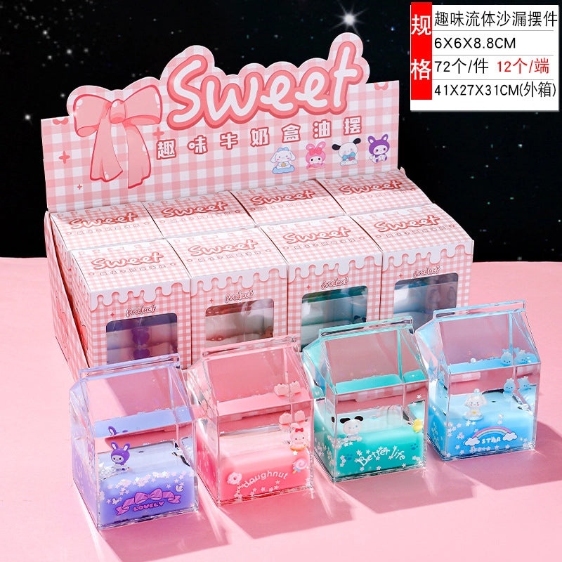 Creative Cartoon Liquid Oil Drop Ornament Transparent Acrylic Pressure Relief Craft|Home Decor Gifts