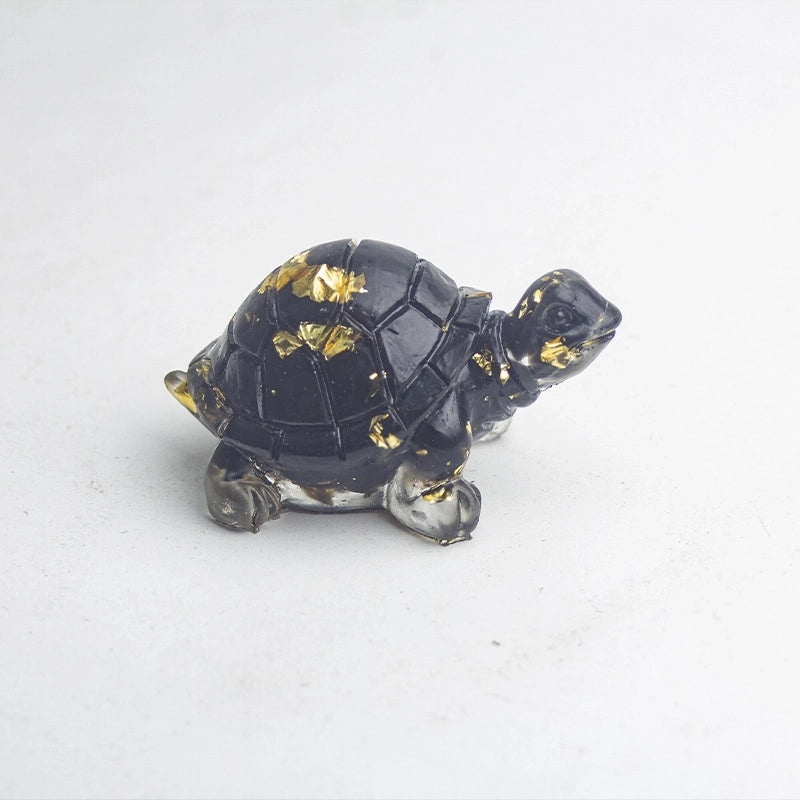 Cute Cartoon Tortoise Resin Figurine | Home Decor & Ornaments