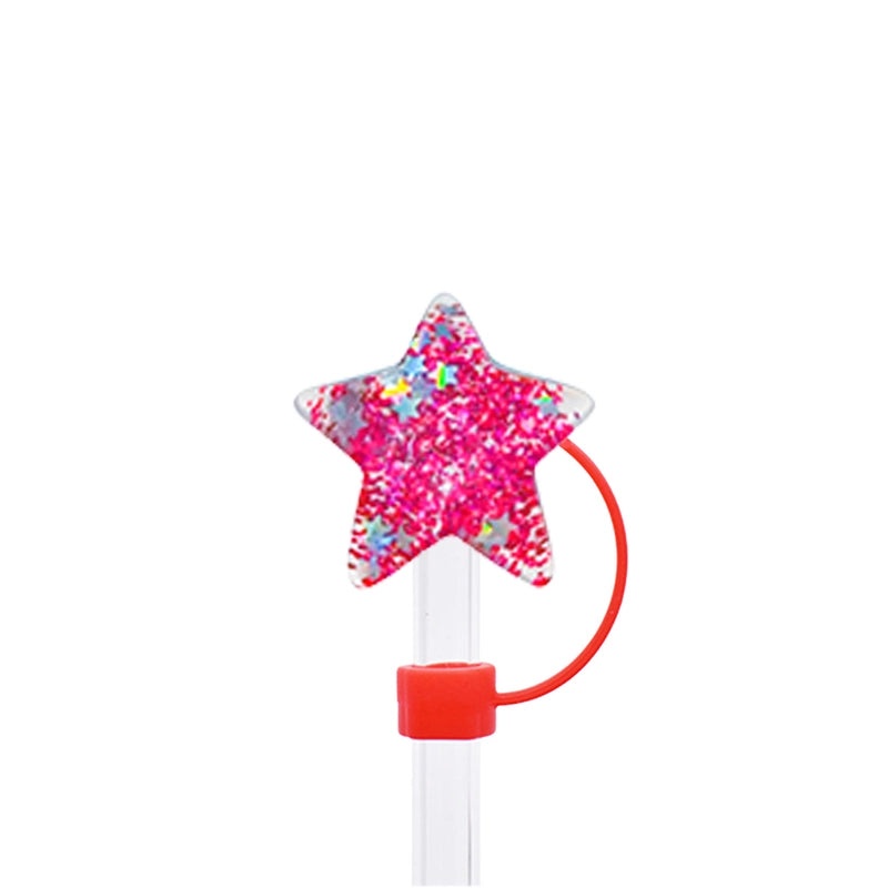 Cute Star Silica Gel Straw Cap for Drinks | Drinkware Accessories