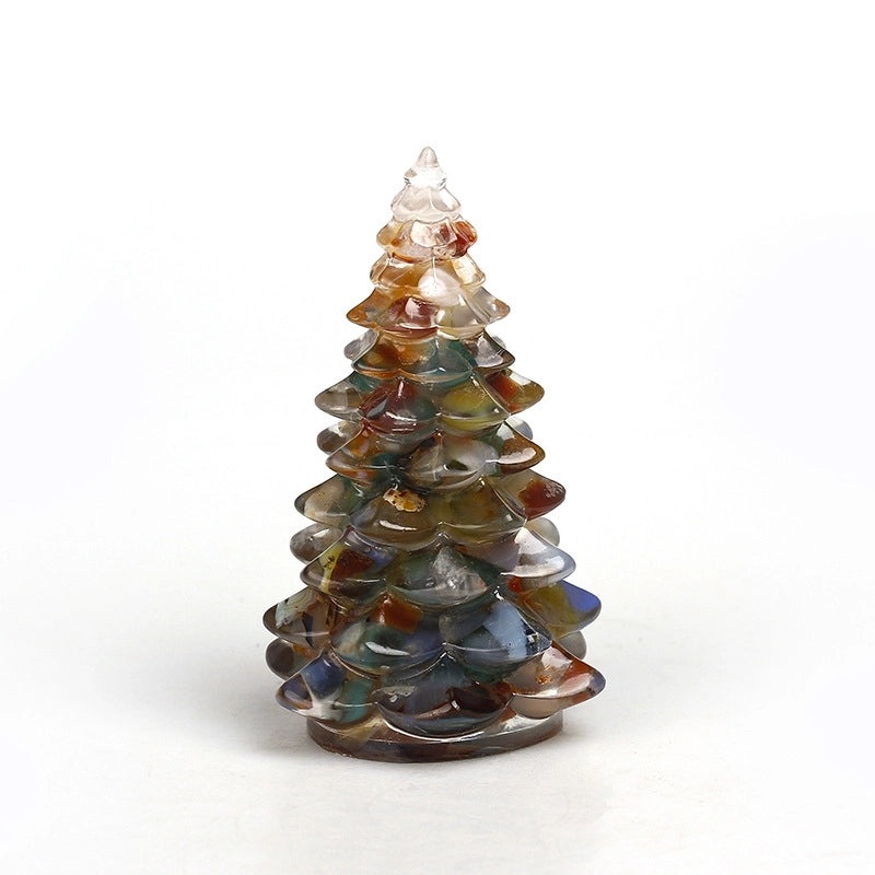 Minimalist Synthetic Resin Christmas Tree Ornaments | Holiday Decorations