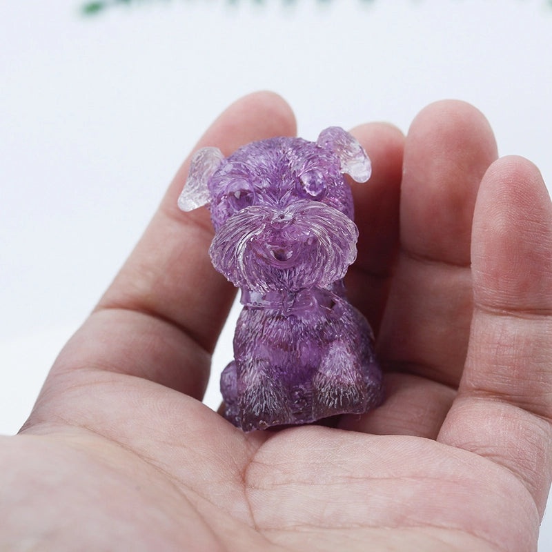 Adorable Dog Shaped Crystal Figurines for Home Decor|Decorative Figurines