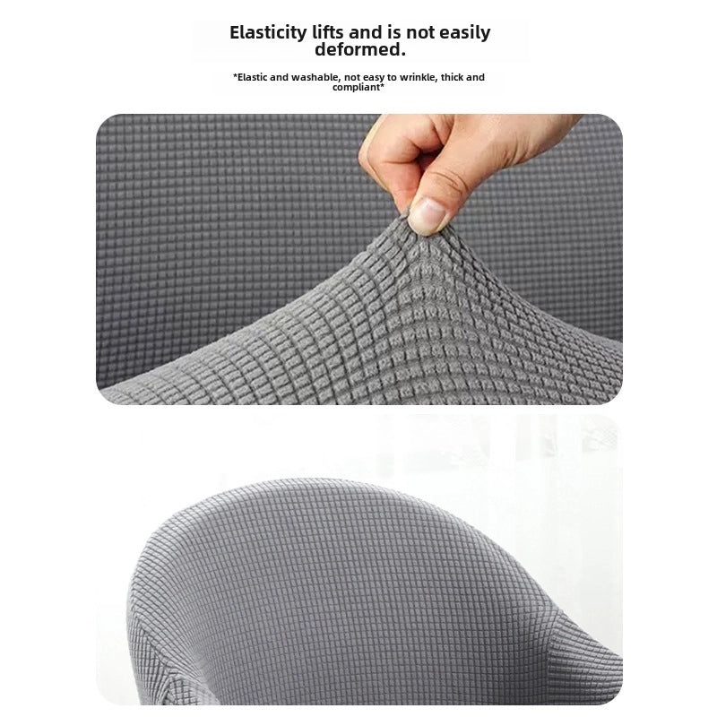 Modern Elastic Full Armrest Chair Cover, Curved Backrest Protector for Dining Table and Stool|Home & Living > Furniture Accessories