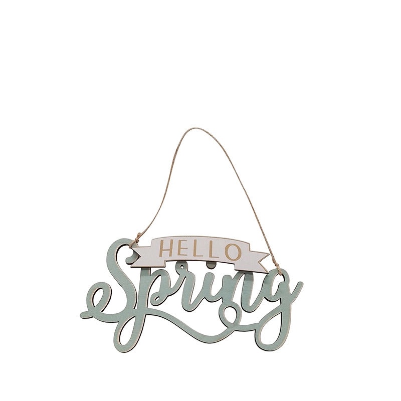 Easter Rabbit Wooden Hanging Ornaments, 2 Pieces, Minimalist Classic Style Party Decorations|Home Decor