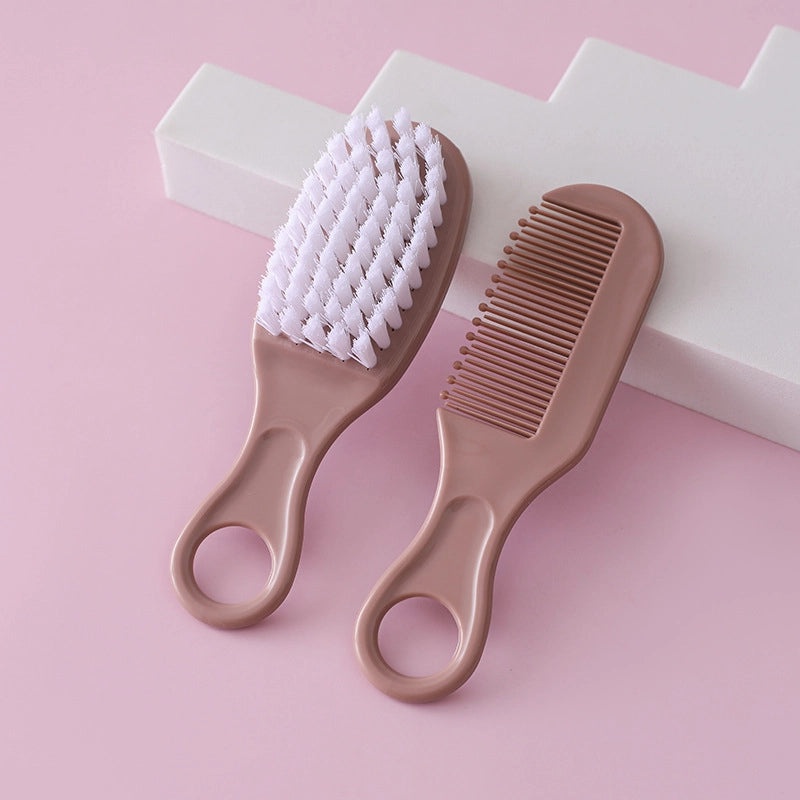 Simple Solid Color Plastic Baby Hair Comb | Baby Care Accessories