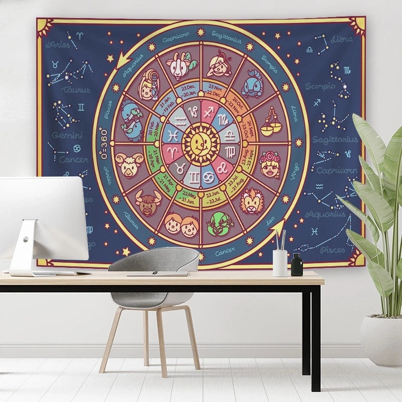 Abstract Human Silhouette Retro Polyester Wall Hanging|Home Decor Tapestry