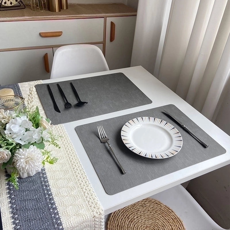 Leather Placemat for Dining Table | Home & Kitchen Tableware