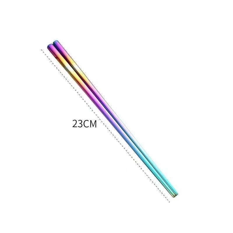 Elegant Solid Color Stainless Steel Cutlery Set 1 Pair | Kitchen & Dining Accessories