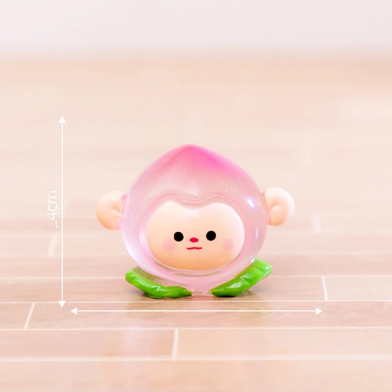 Fluorescent Micro Zodiac Fruit DIY Decorations Cute Small Ornaments for Car and Desktop | Home Decor Accessories