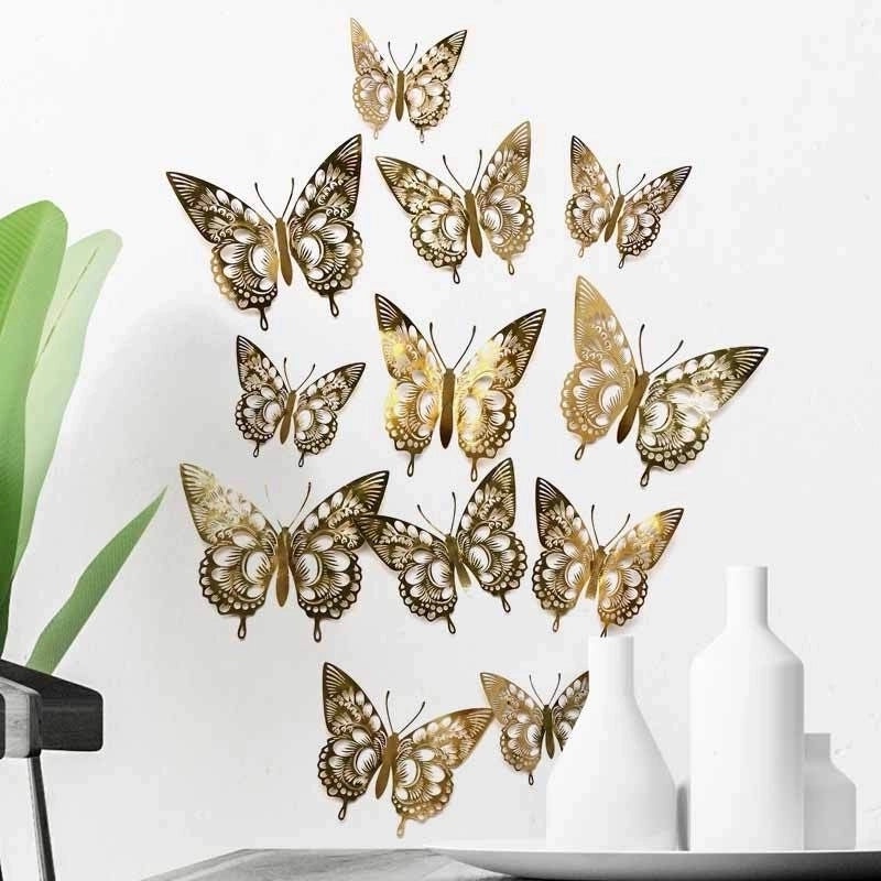 Elegant Iridescent Butterfly Wall Decal for Home Decor|Wall Stickers