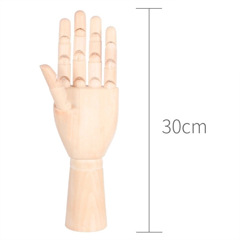 Minimalist Wooden Human Hand Sculpture for Daily Use | Home Decor & Art Supplies