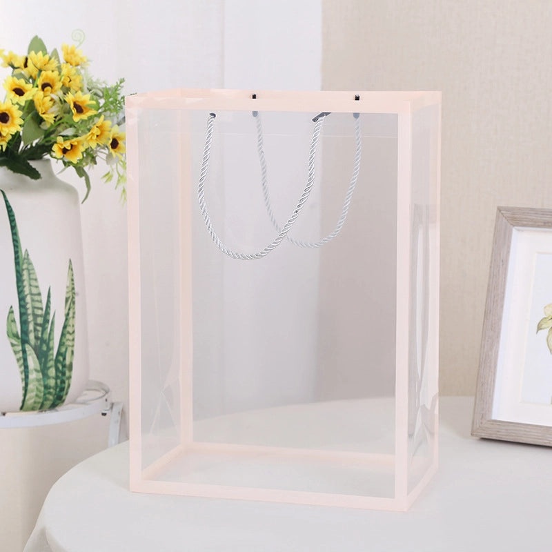 Elegant Transparent Flower Bouquet Handbag Perfect Valentine's Day Gift Stylish Window Shopping Companion|Women's Handbags