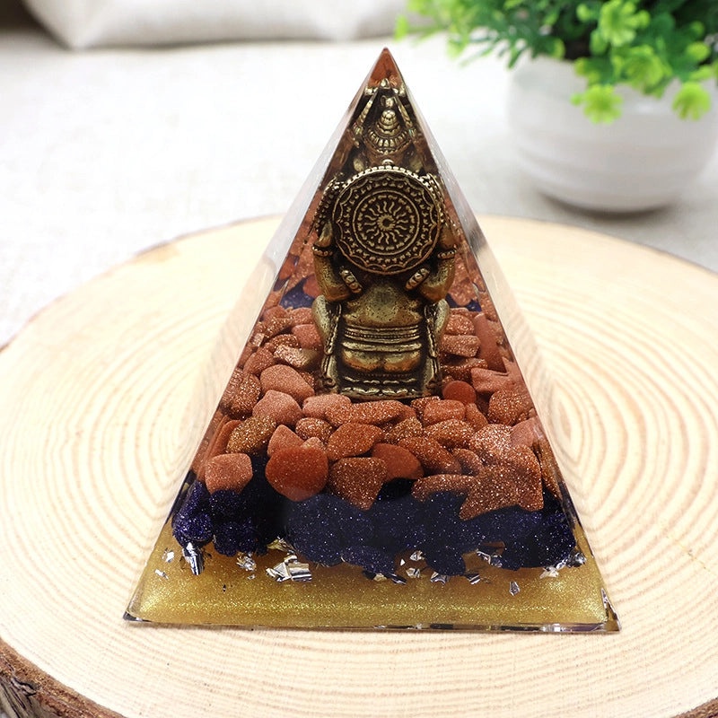Minimalist Resin Pyramid Ornament|Home Decor