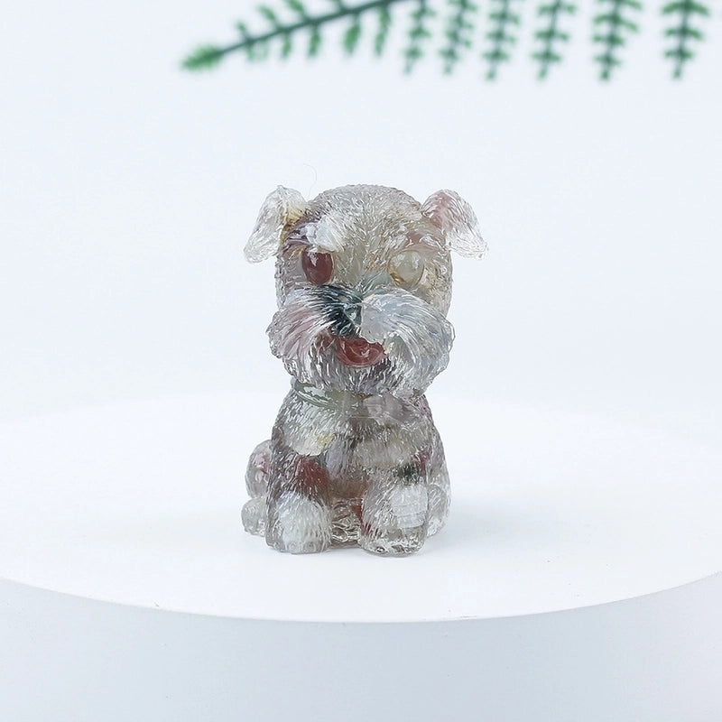 Adorable Dog Shaped Crystal Figurines for Home Decor|Decorative Figurines