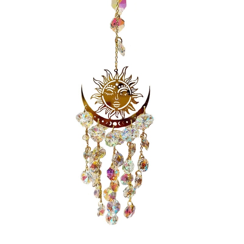 Delicate Sun Crystal Suncatcher for Window Decor | Home Decor