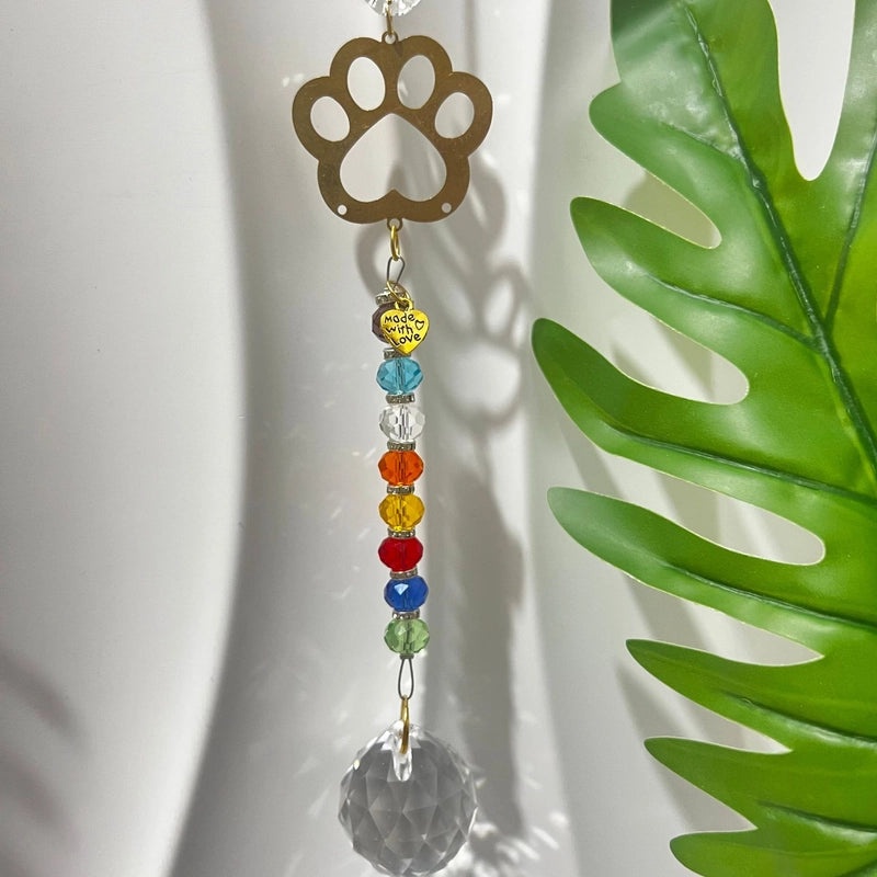 Minimalist Geometric Crystal Suncatcher Wind Chime Decor|Home Decor & Wall Art