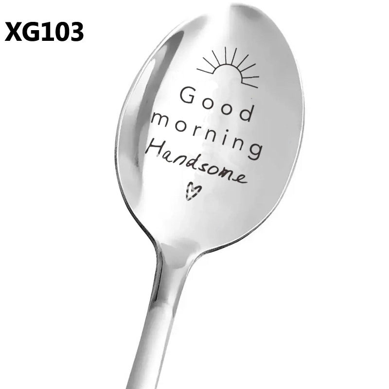 Trendy Stainless Steel Lettered Tableware Single Piece|Home & Kitchen Tableware
