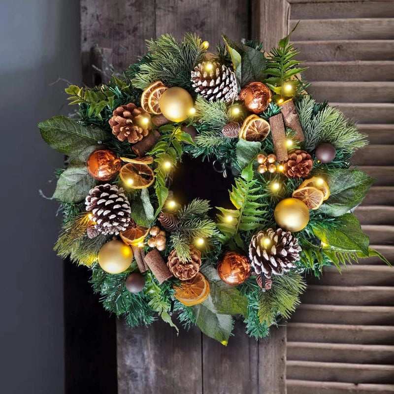 Mori Style Christmas Wreath Door Hanging for Home and Mall Window Decoration|Seasonal Decorations