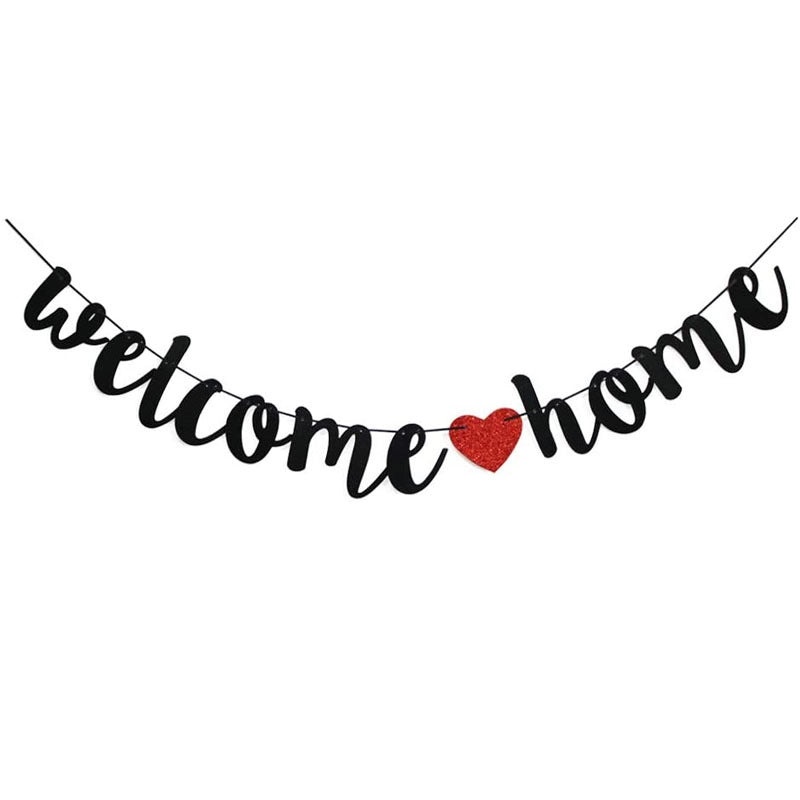 Welcome Home Banner Flag for Party Retirement Family Gathering Decoration|Home Decor Accessories