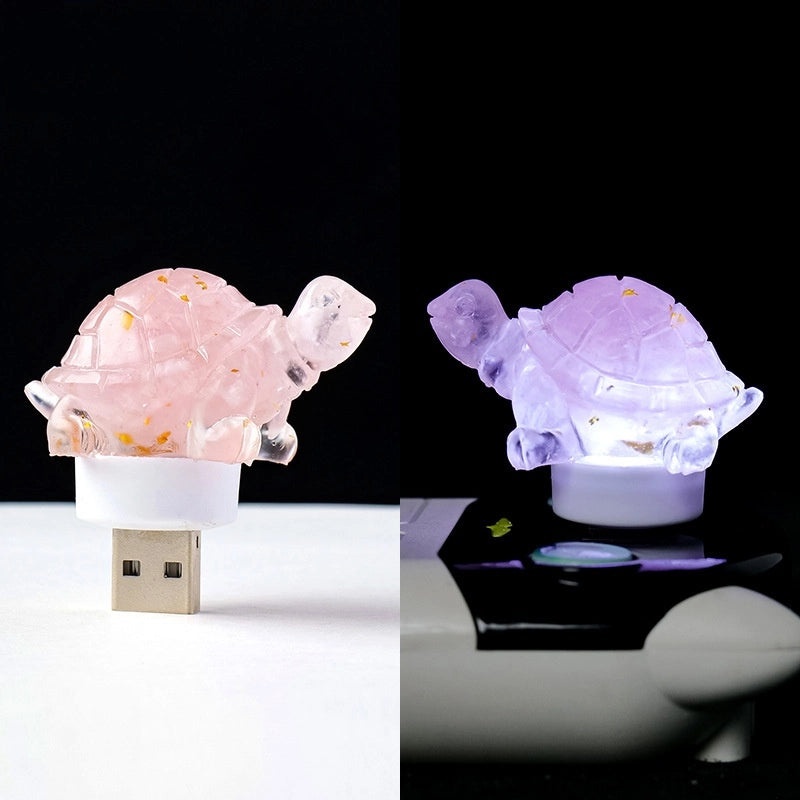 Minimalist Tortoise Crystal Night Light Ornament|Home Decor & Lighting