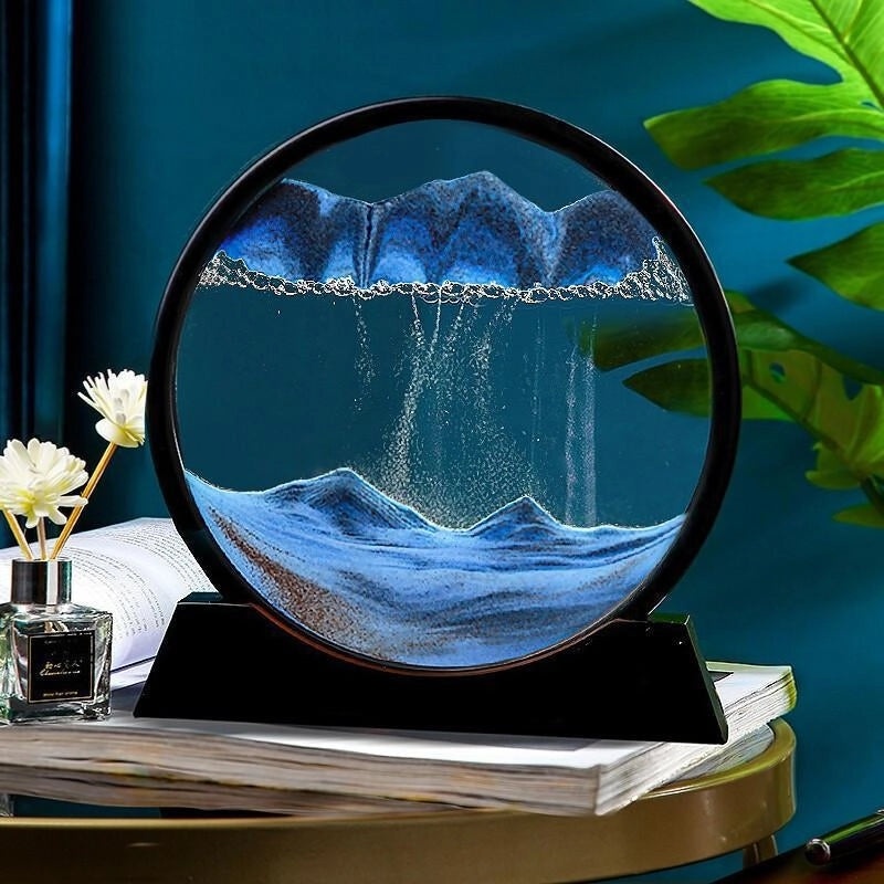 3D Quicksand Painting for Living Room and Office Desktop Decoration | Home Decor & Office Accessories