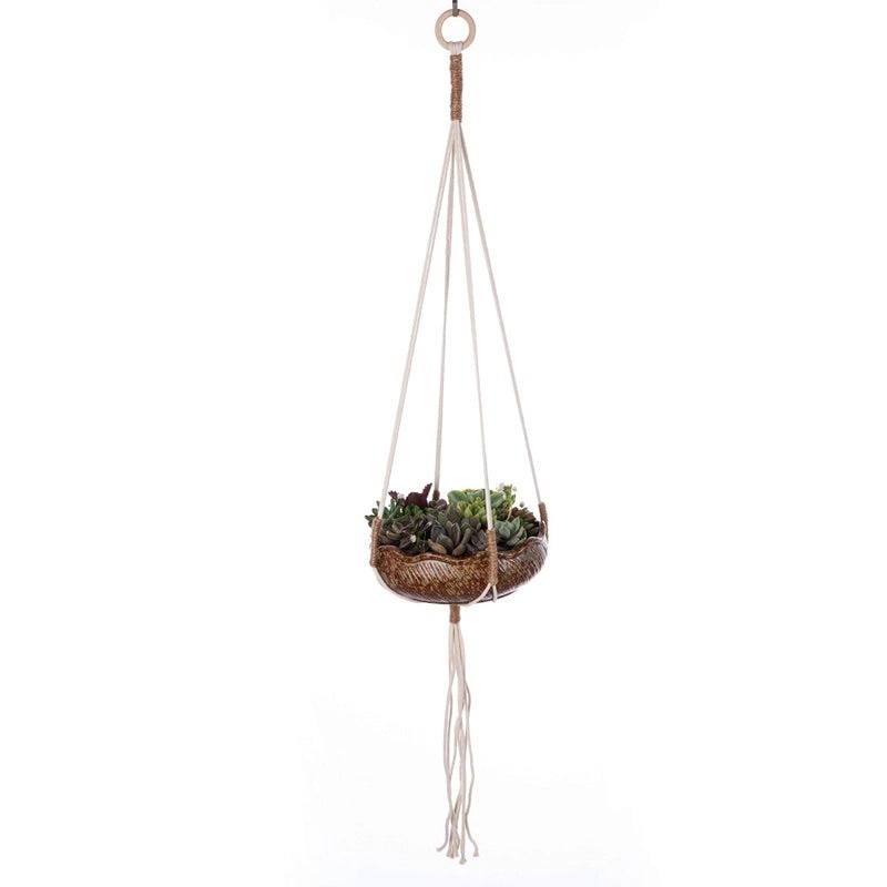 Handmade Nordic Cotton Rope Hanging Basket Net for Flower Pots Wall Decor|Home Decor