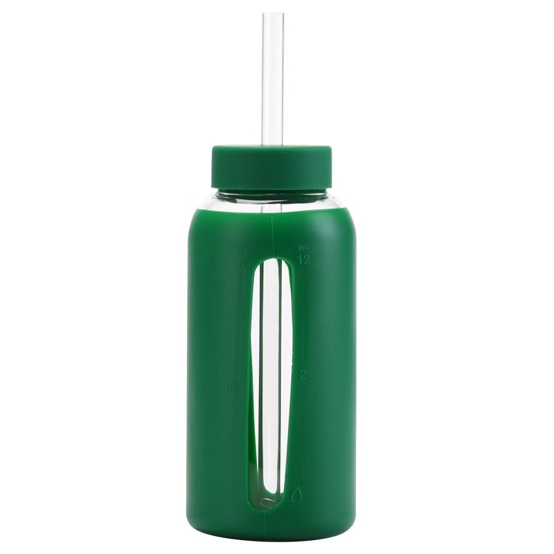 Glass Water Bottles with Solid Color Design for Everyday Use|Water Bottles