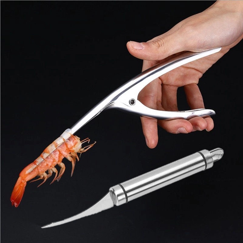 Stainless Steel Shrimp Peeler Shrimp Sheller Shrimp Deveiner Kitchen Tool Shrimp Shell Remover|Kitchen Tools & Gadgets