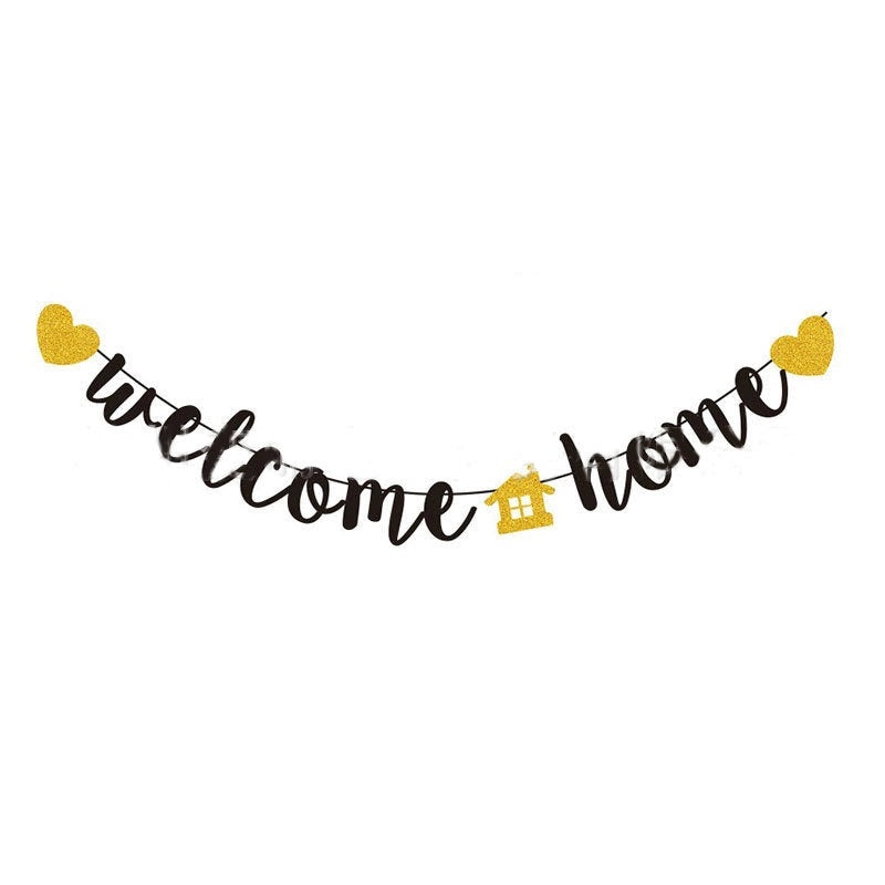 Welcome Home Banner Flag for Party Retirement Family Gathering Decoration|Home Decor Accessories