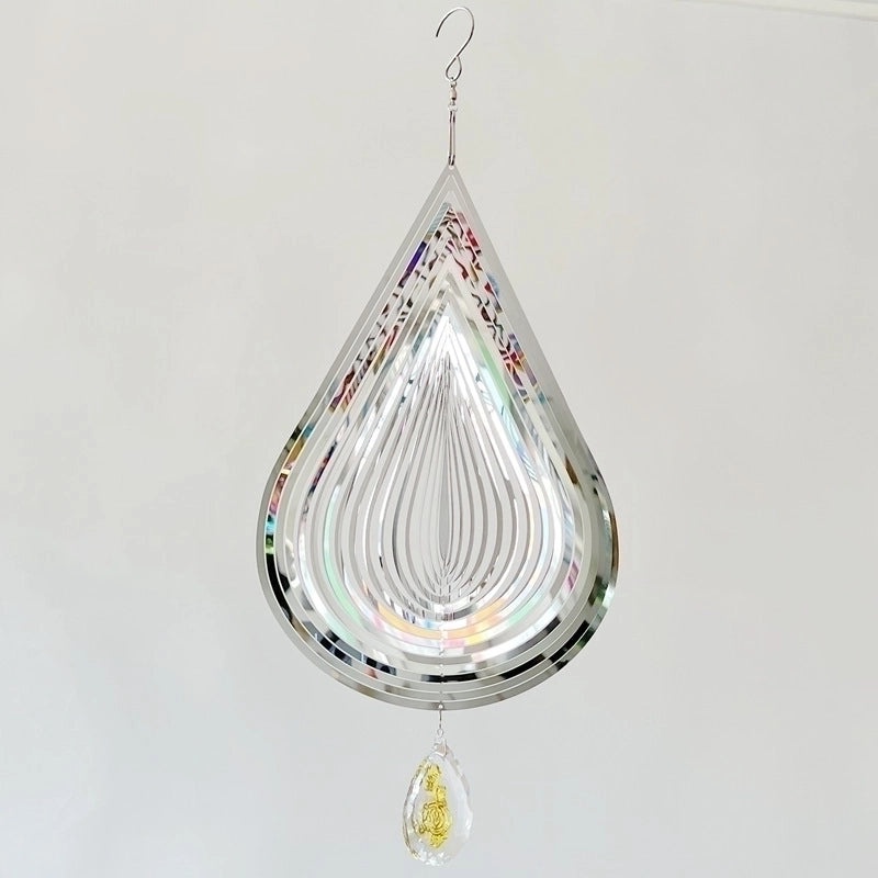 Elegant Metal Water Droplets Wind Chime Wall Decor | Home Decor