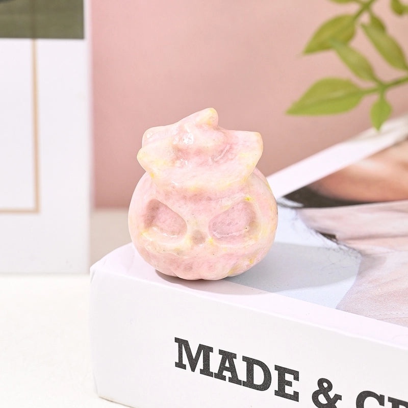 Handmade Elegant Minimalist Pumpkin Head Natural Stone Christmas Ornaments|Holiday Decorations