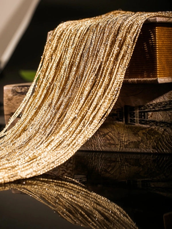 Korean Style Silver Thread Door Curtain 1x2M for Living Room Bedroom Partition Hanging Curtain|Home Decor Curtains