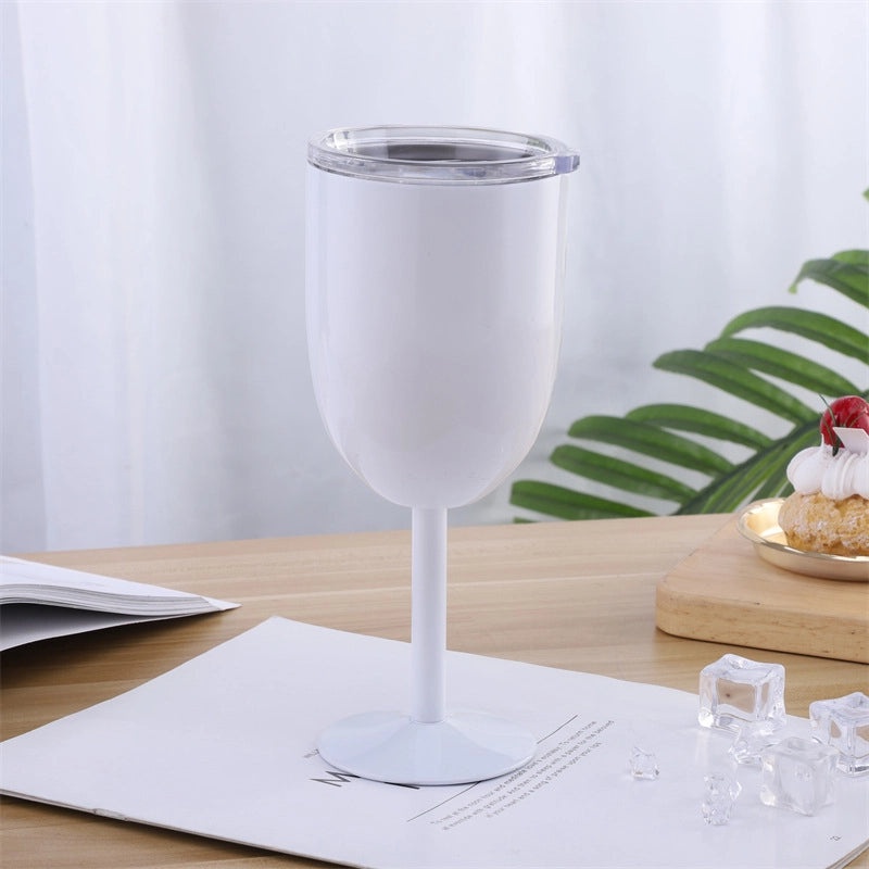 Elegant Solid Color 304 Stainless Steel Wine Glass for Casual Use | Drinkware & Bar Accessories