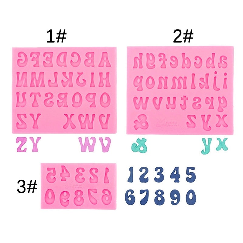 Casual Elegant Pastoral Letter Silicone Kitchen Mold 1 Piece | Kitchen Tools & Gadgets