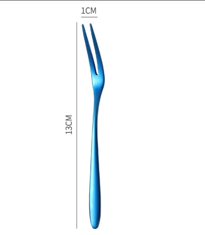 Stainless Steel Fruit Fork in Solid Color for Casual Dining|Kitchen & Dining Utensils