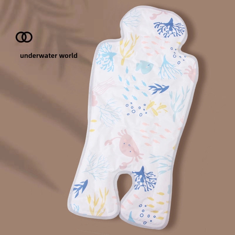 Universal Baby Stroller Car Seat Gel Cooling Mat Ramie Ice Pad Safety Cushion for Dining Chair Baby Mat|Baby Travel Accessories