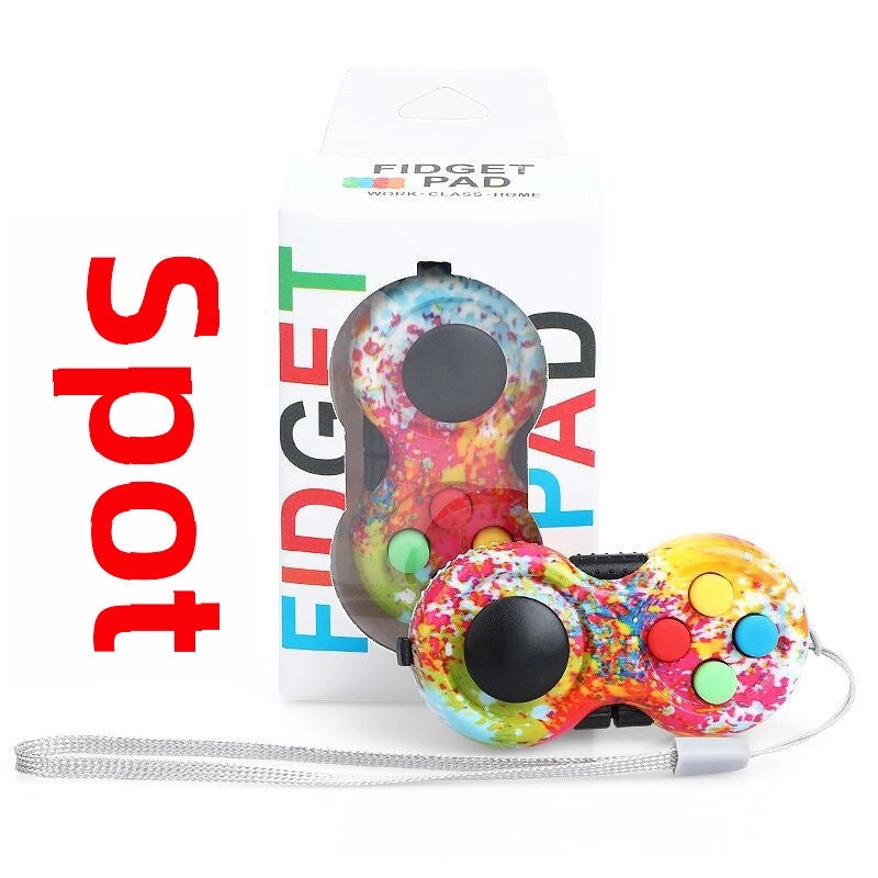 Second Generation Rubik's Cube Stress Relief Fidget Button Handle Toy | Fidget Toys & Stress Relief Gadgets