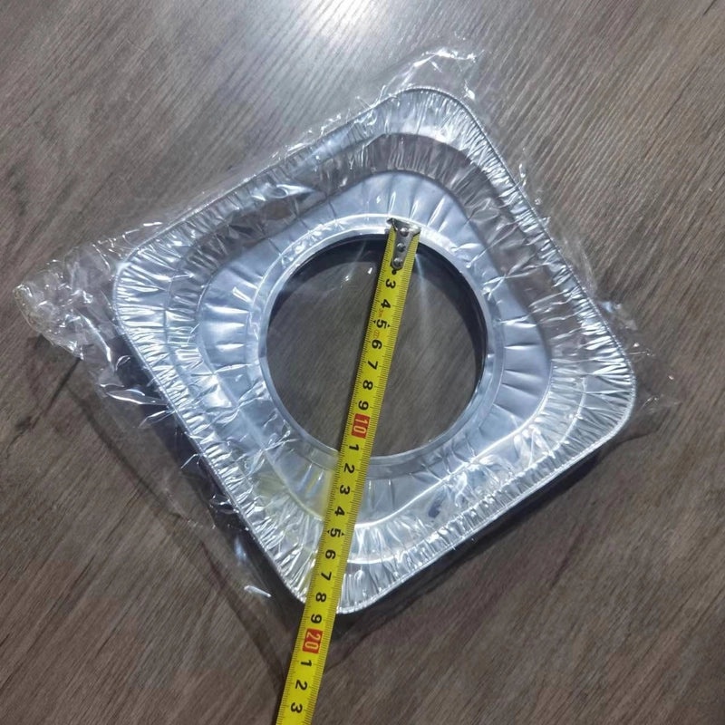 Solid Color Tin Foil Gas Stove Protector Mats, 160-Pack | Kitchen Accessories
