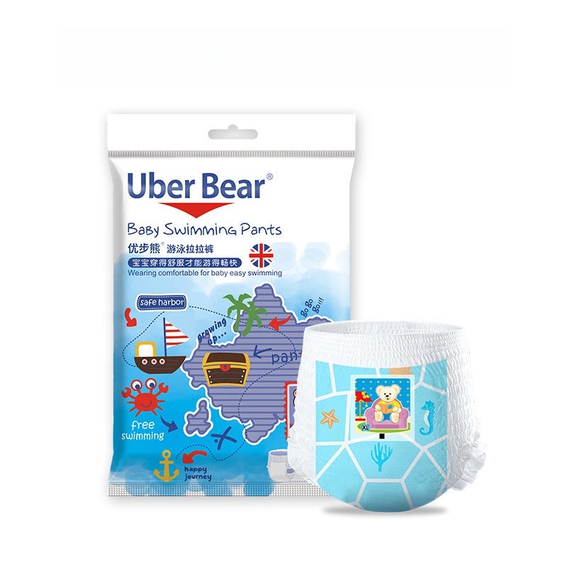 Uber Bear Baby Swimming Diapers Waterproof Disposable Pull-up Pants for Infants | Baby Swimwear & Diapers