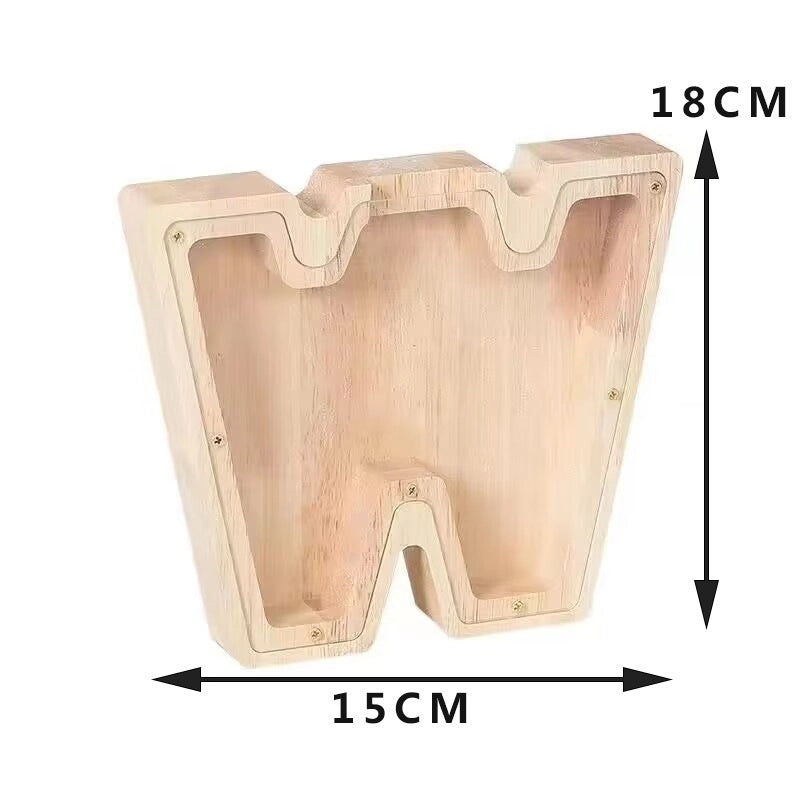 Piggy Bank Wooden Letter Toy for Kids | Educational Wooden Toys
