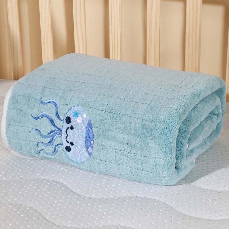 Soft Absorbent Newborn Baby Bath Towel Coral Fleece Quick-drying Thickened Lint-free Blanket|Baby Bath & Care