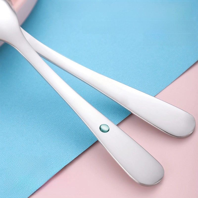 304 Stainless Steel Cartoon Baby Spoon Cute Feeding Spoon for Children Learning to Eat | Baby Feeding Accessories