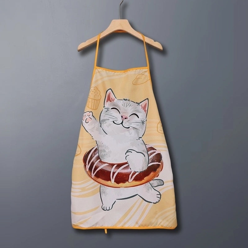 Fresh Cat Apron Decorations for Fabric Craft Printing | Kitchen Aprons & Party Props