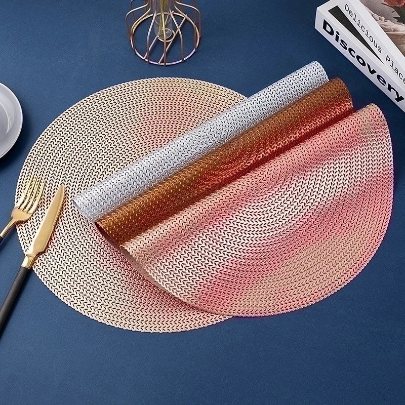 Stylish Solid Color PVC Dining Placemat for Everyday Use|Home & Kitchen Accessories
