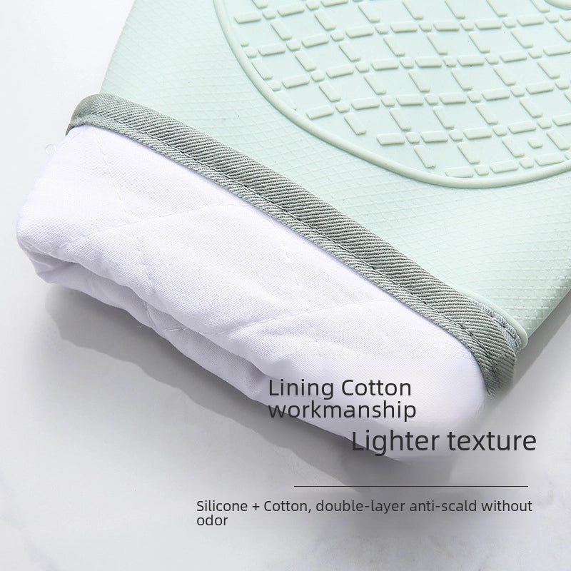 Heat Resistant Silicone Oven Gloves Non-slip Thickened Baking Kitchen Microwave Gloves|Kitchen Accessories
