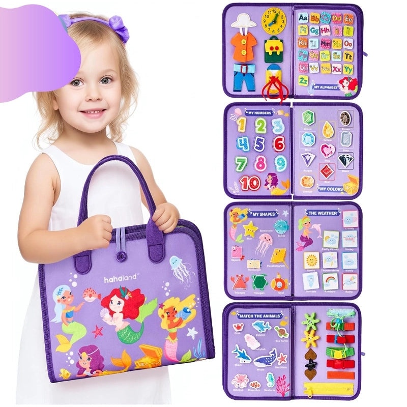 Early Learning Felt Busy Book for Kids|Educational Toys and Busy Boards