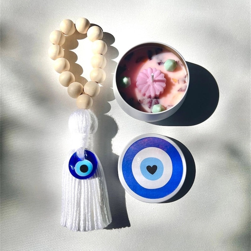 IG Style Wooden Eye Pendant with Cotton Thread | Fashion Accessories