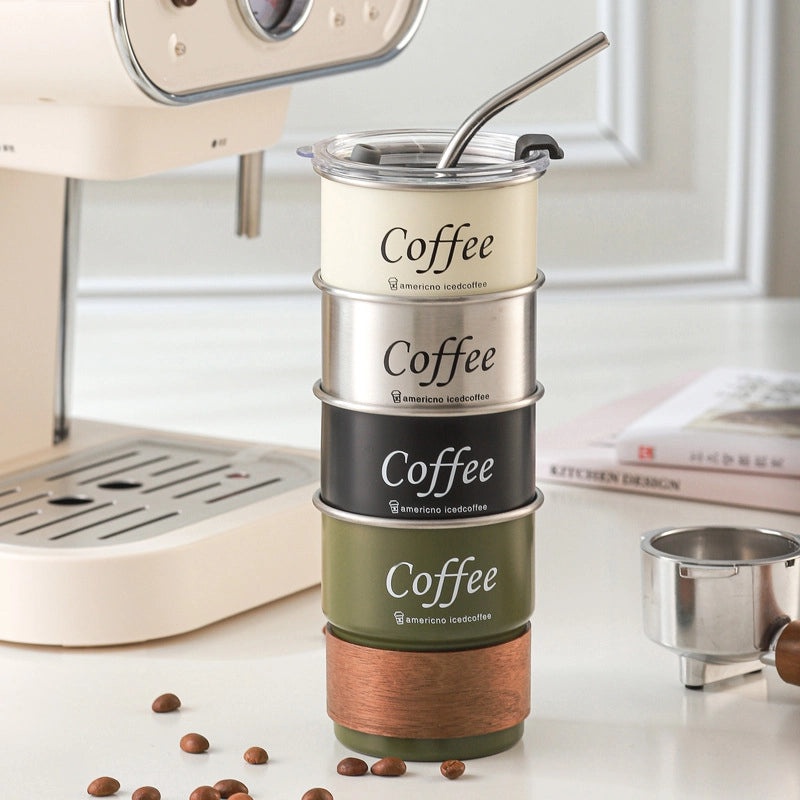 Stainless Steel Outdoor Coffee Cup 304 Single-layer Camping Beer Mug Lightweight Portable|Outdoor & Camping Gear